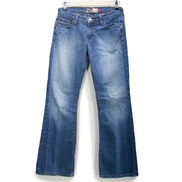 Roxy Denim - Roxy Women’s Distressed Boot Cut Denim Blue Jeans